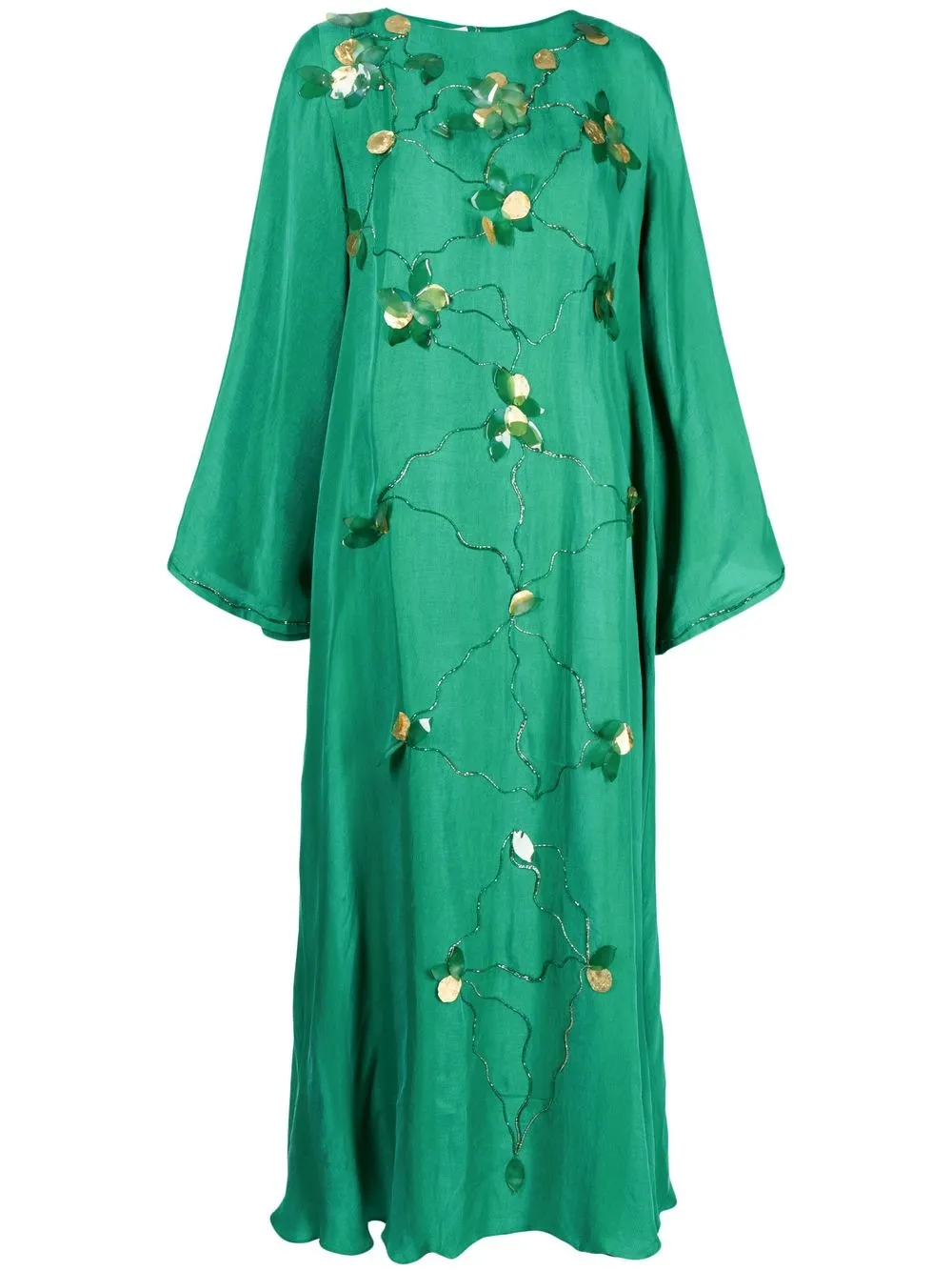 

SHATHA ESSA embellished midi dress - Green