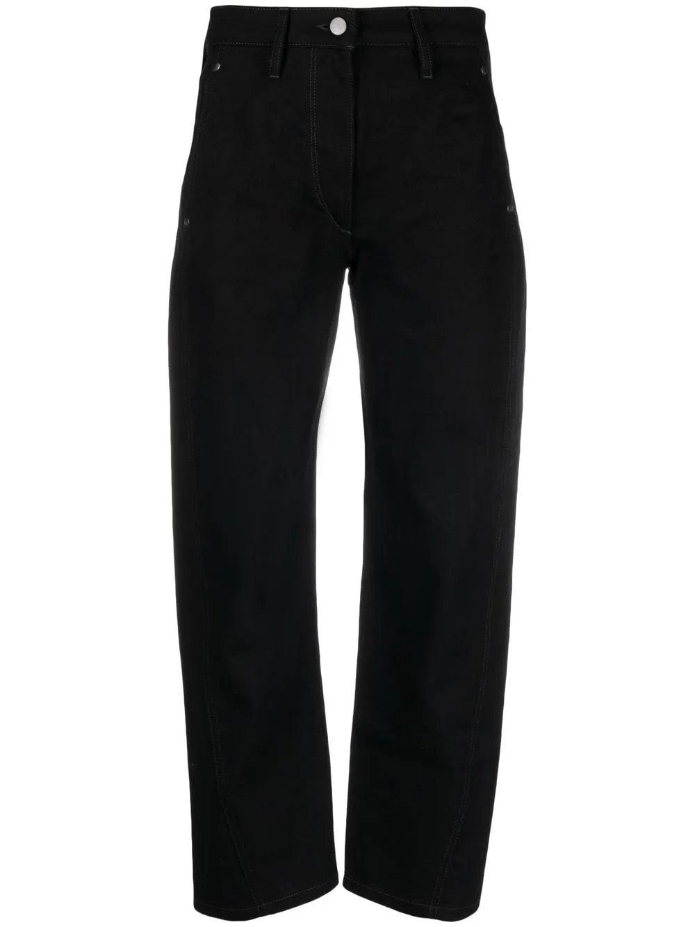 

Lemaire twisted cropped jeans - Black