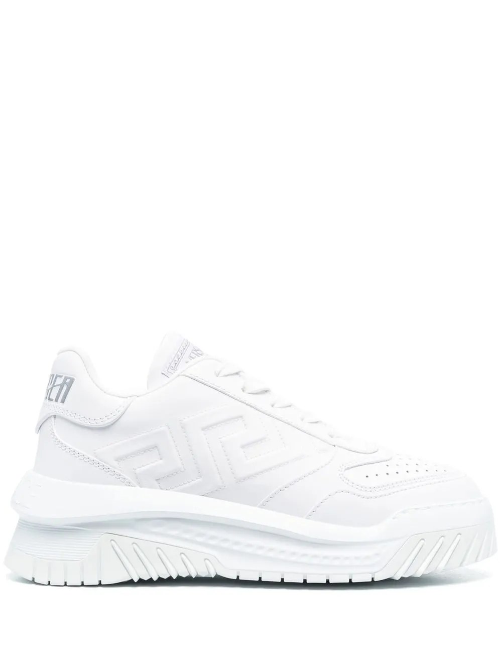 

Versace Greca-embossed low-top sneakers - White