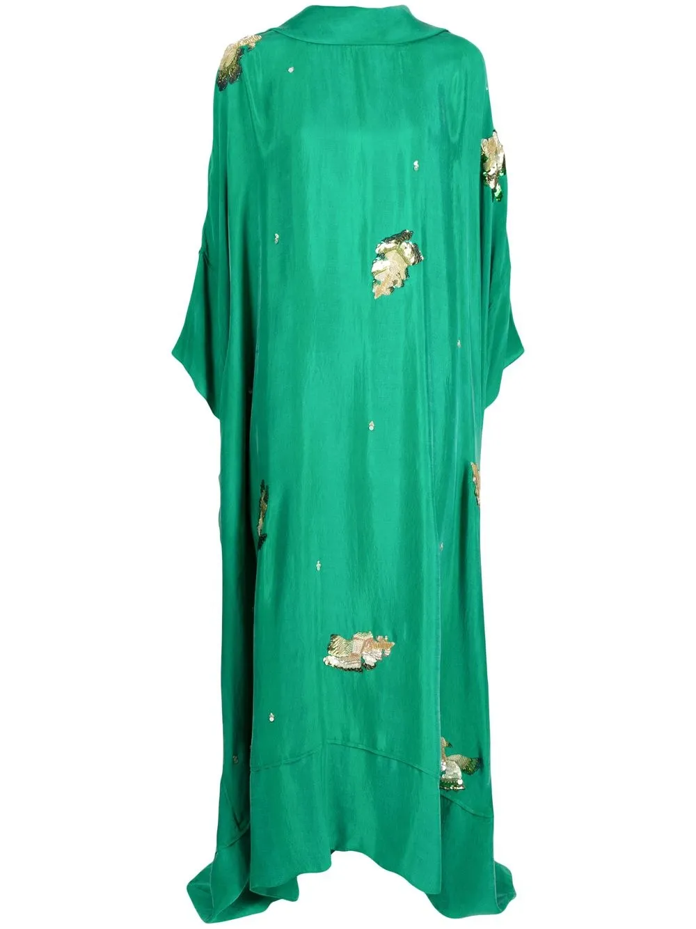 

SHATHA ESSA sequin-embellished maxi dress - Green