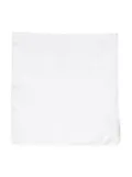 TOM FORD plain silk pocket square scarf - White