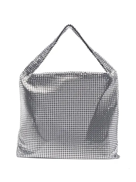 Rabanne Pixel metallic tote bag