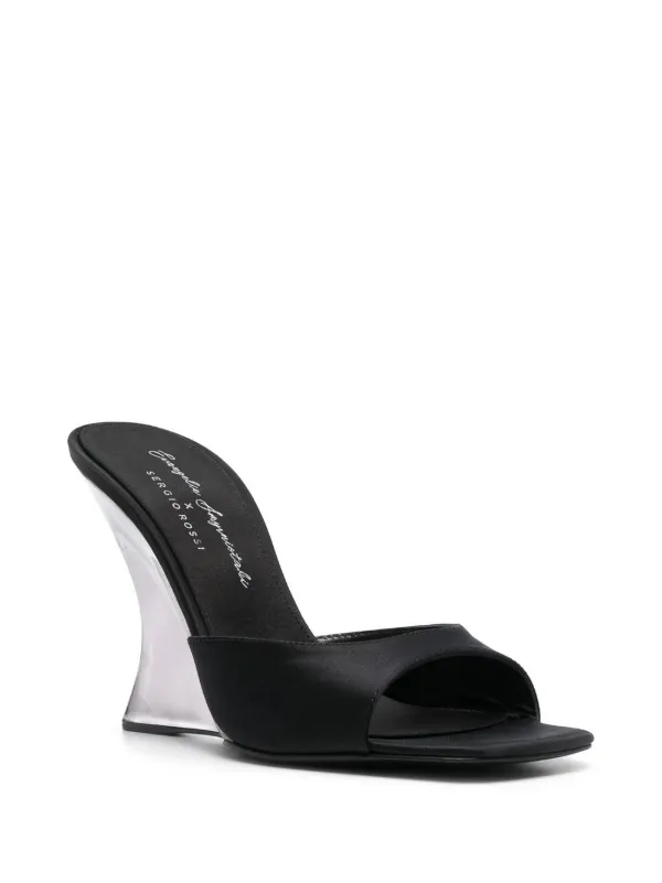 Sergio Rossi x Evangelie Smyrniotaki sculpted-wedge Sandals