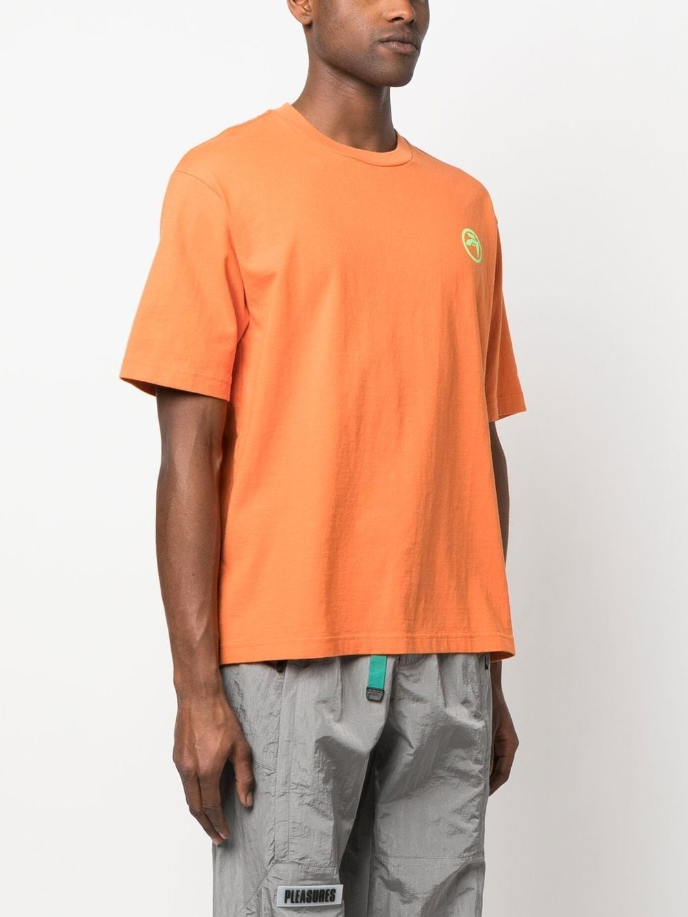 Shop Ambush Logo-print Crew-neck T-shirt In Orange