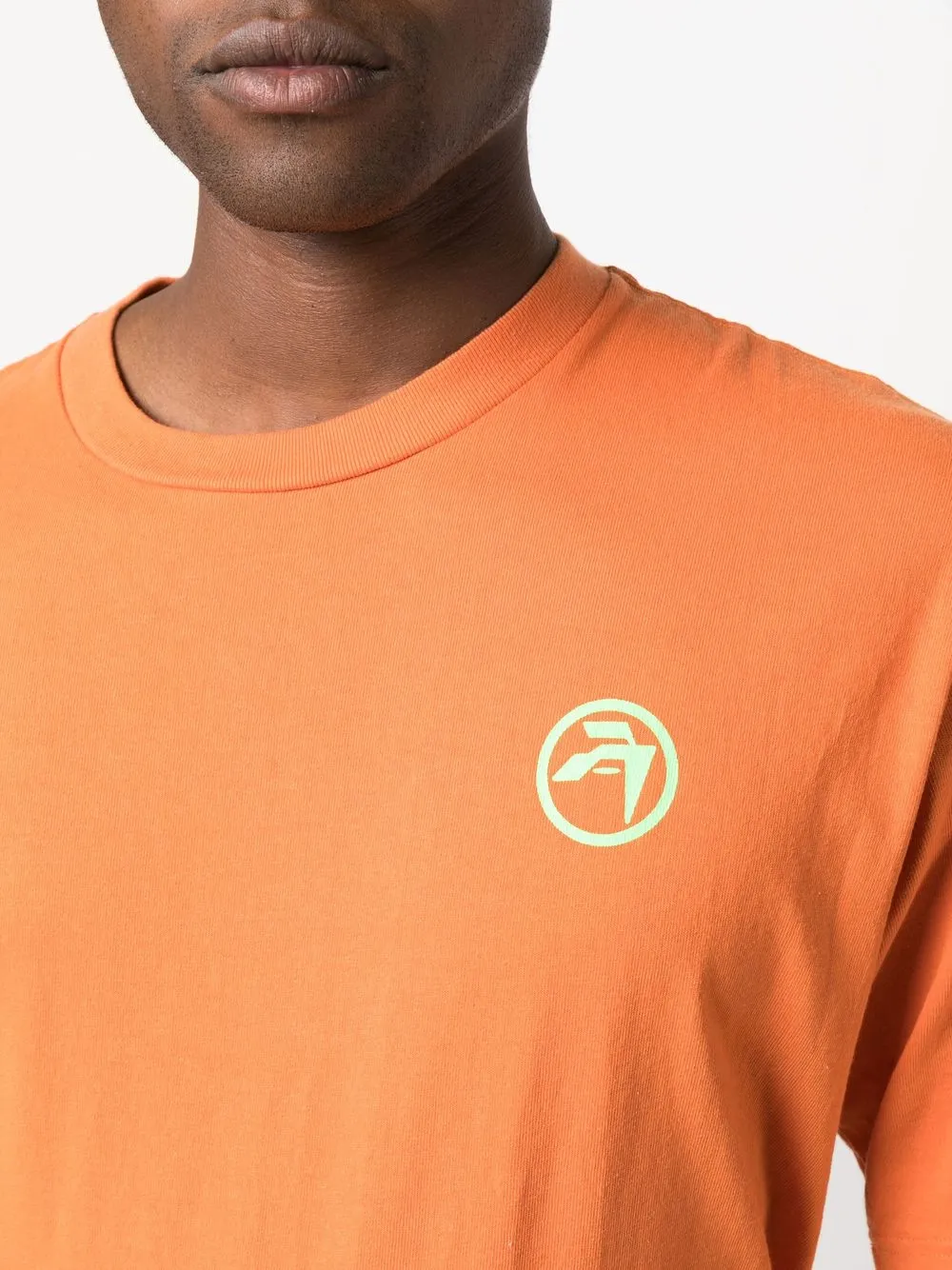 Shop Ambush Logo-print Crew-neck T-shirt In Orange