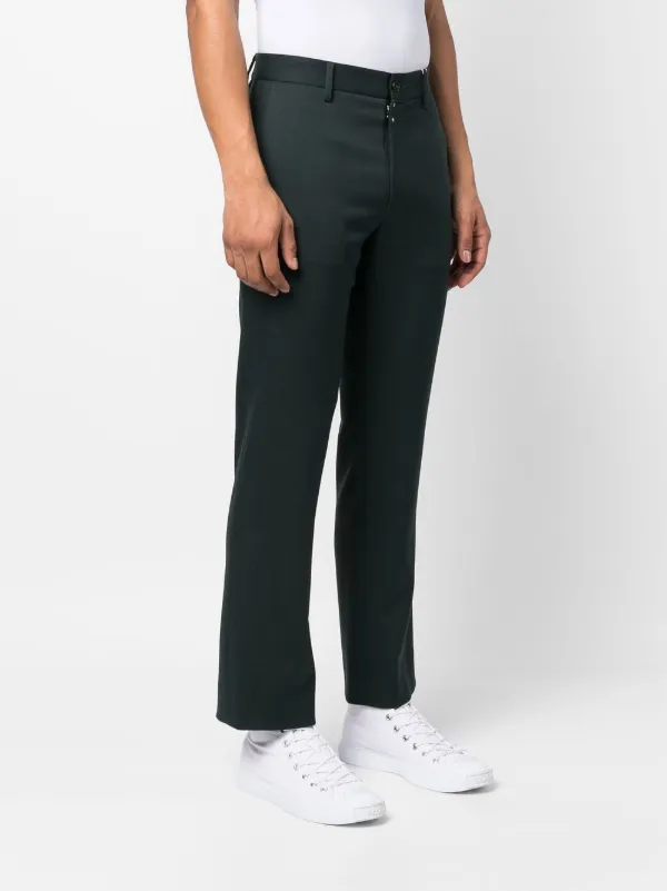 MM6 Maison Margiela slim-cut Leg Trousers | Green | FARFETCH JO