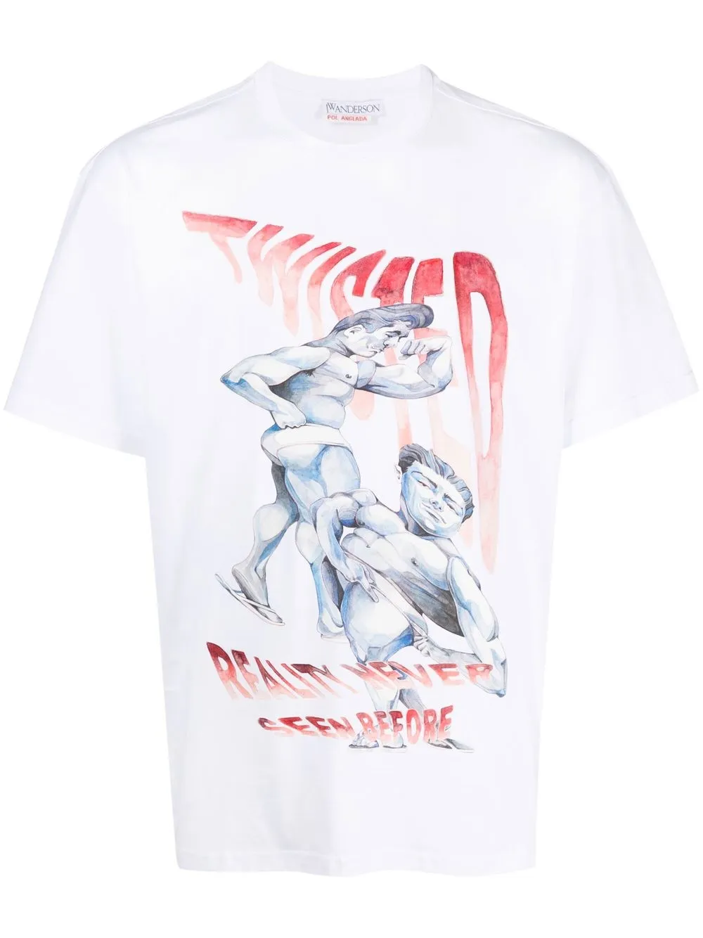 

JW Anderson graphic-print cotton T-shirt - White