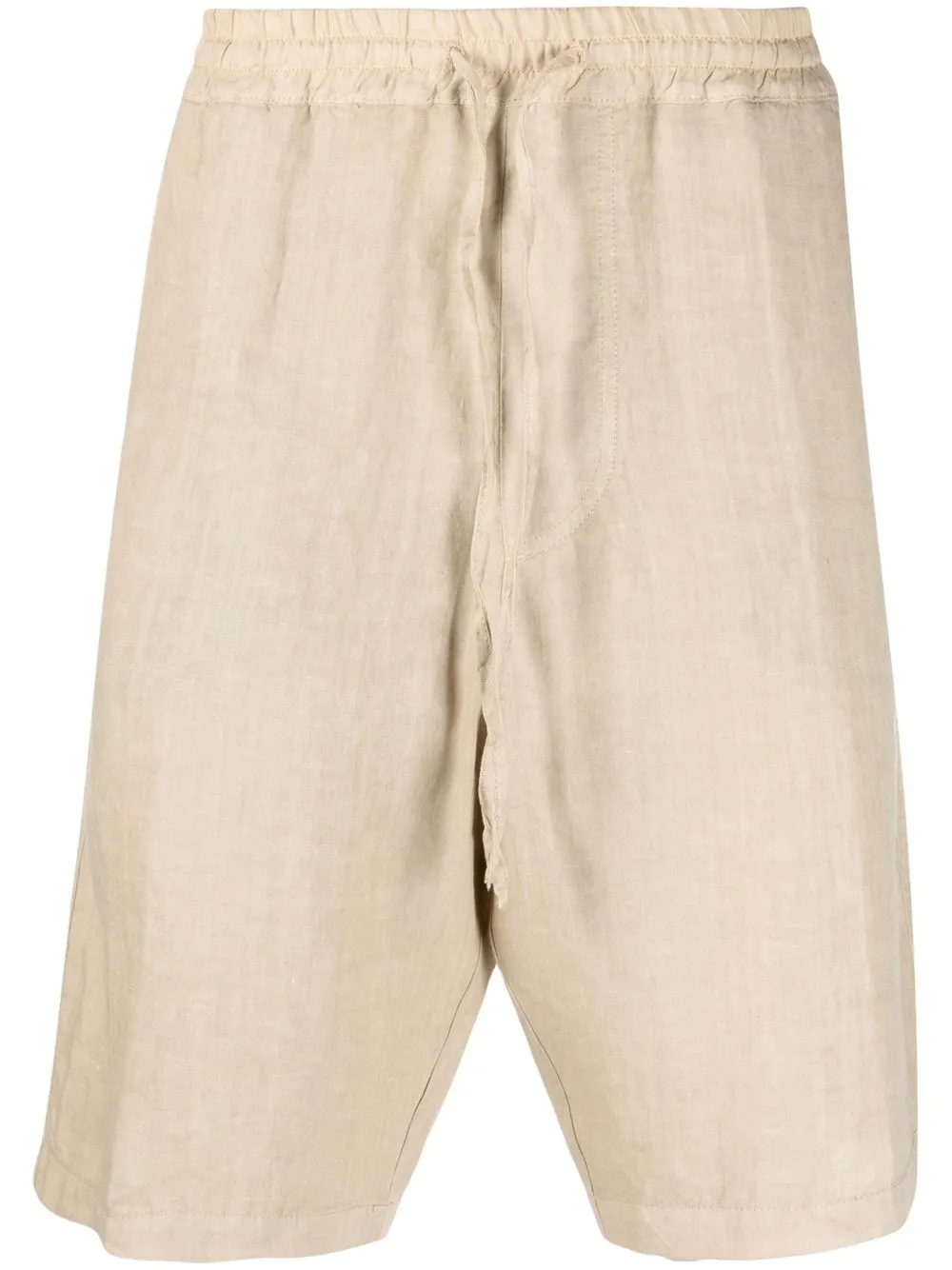 

120% Lino drawstring linen bermuda shorts - Neutrals