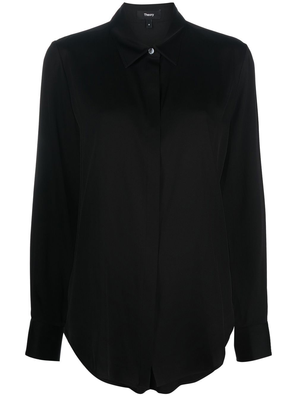 Theory Silk button-down Shirt - Farfetch