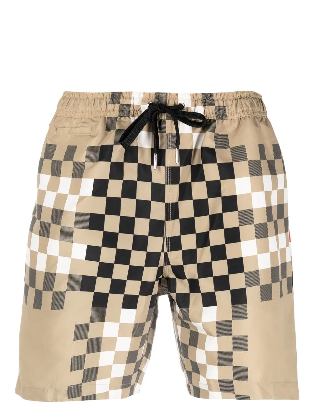 

Burberry printed drawstring swim shorts - Neutrals