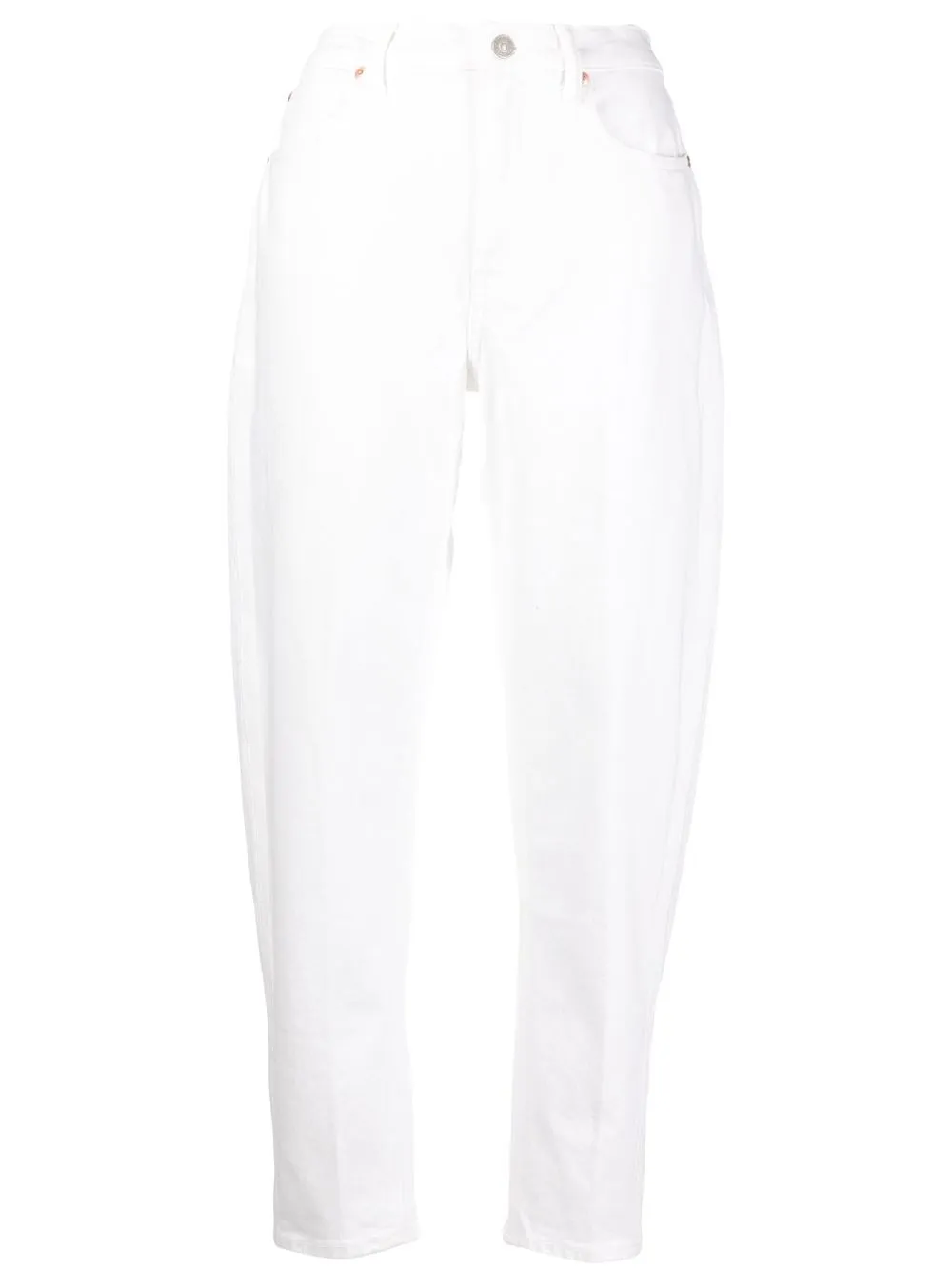 Polo Ralph Lauren High-waisted Cotton Jeans In White