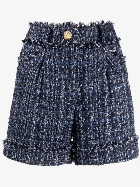 Balmain shorts con tiro alto