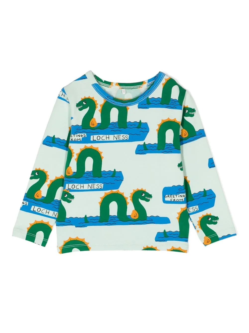 

Mini Rodini Loch Ness long-sleeve T-shirt - Green