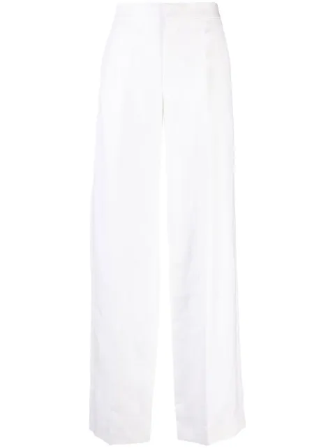 Chloé wide-leg linen trousers