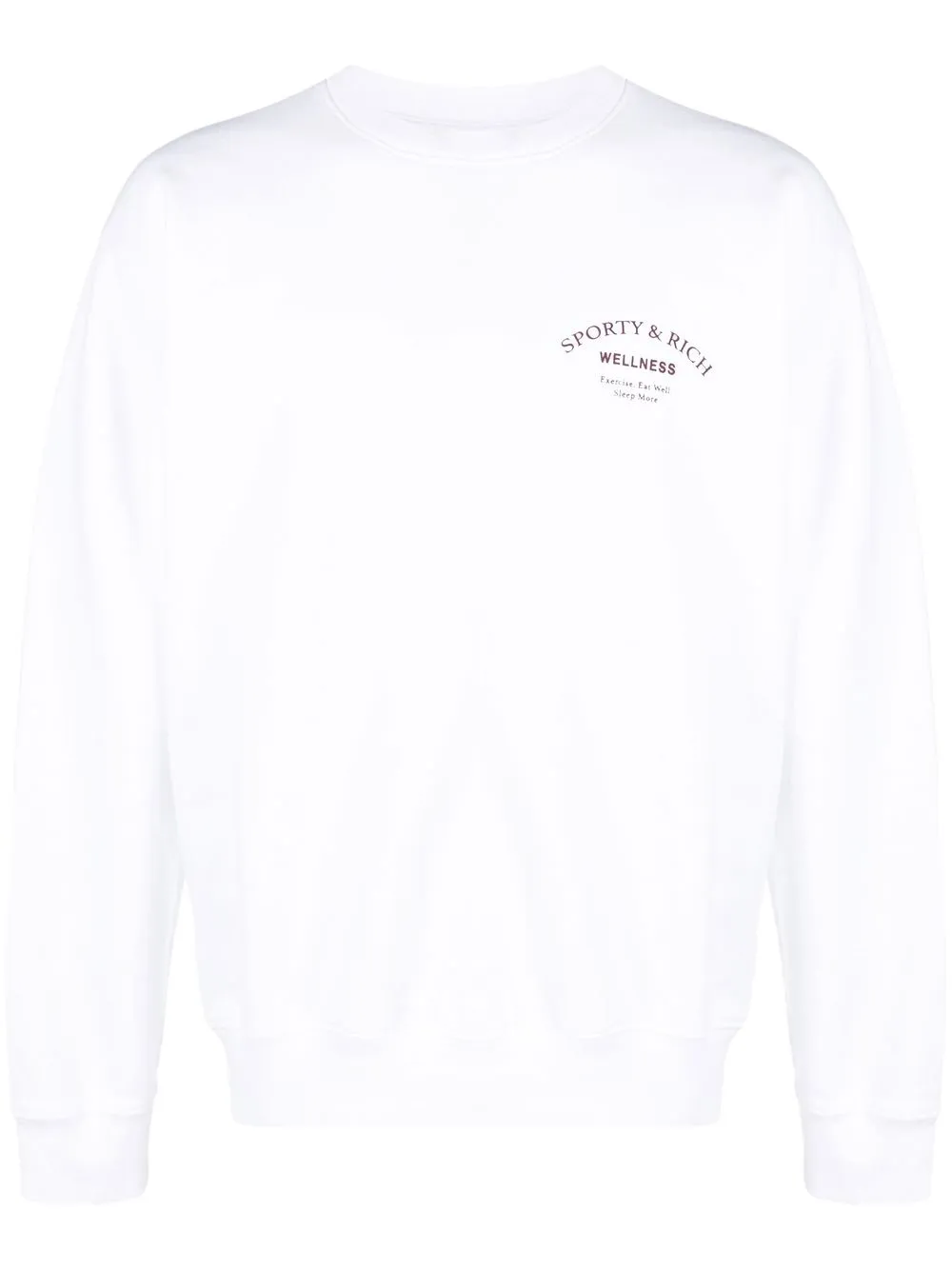 

Sporty & Rich logo-print cotton sweatshirt - White