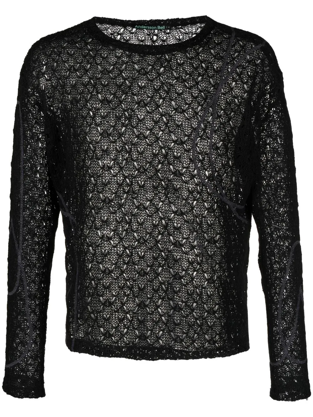 

Andersson Bell overlock-stitch jumper - Black