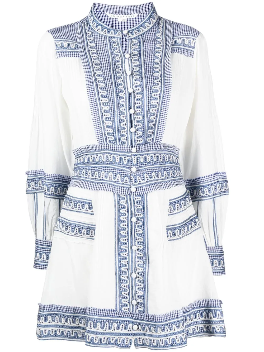 

Veronica Beard long-sleeve shirt dress - Blue