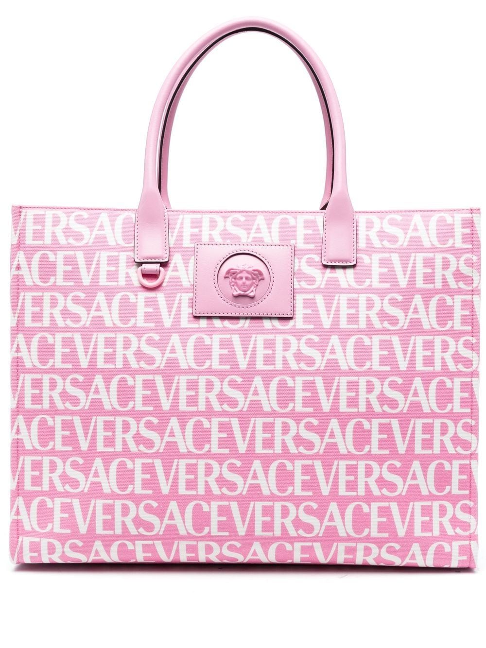 Versace All-Over logo-print Tote Bag Pink