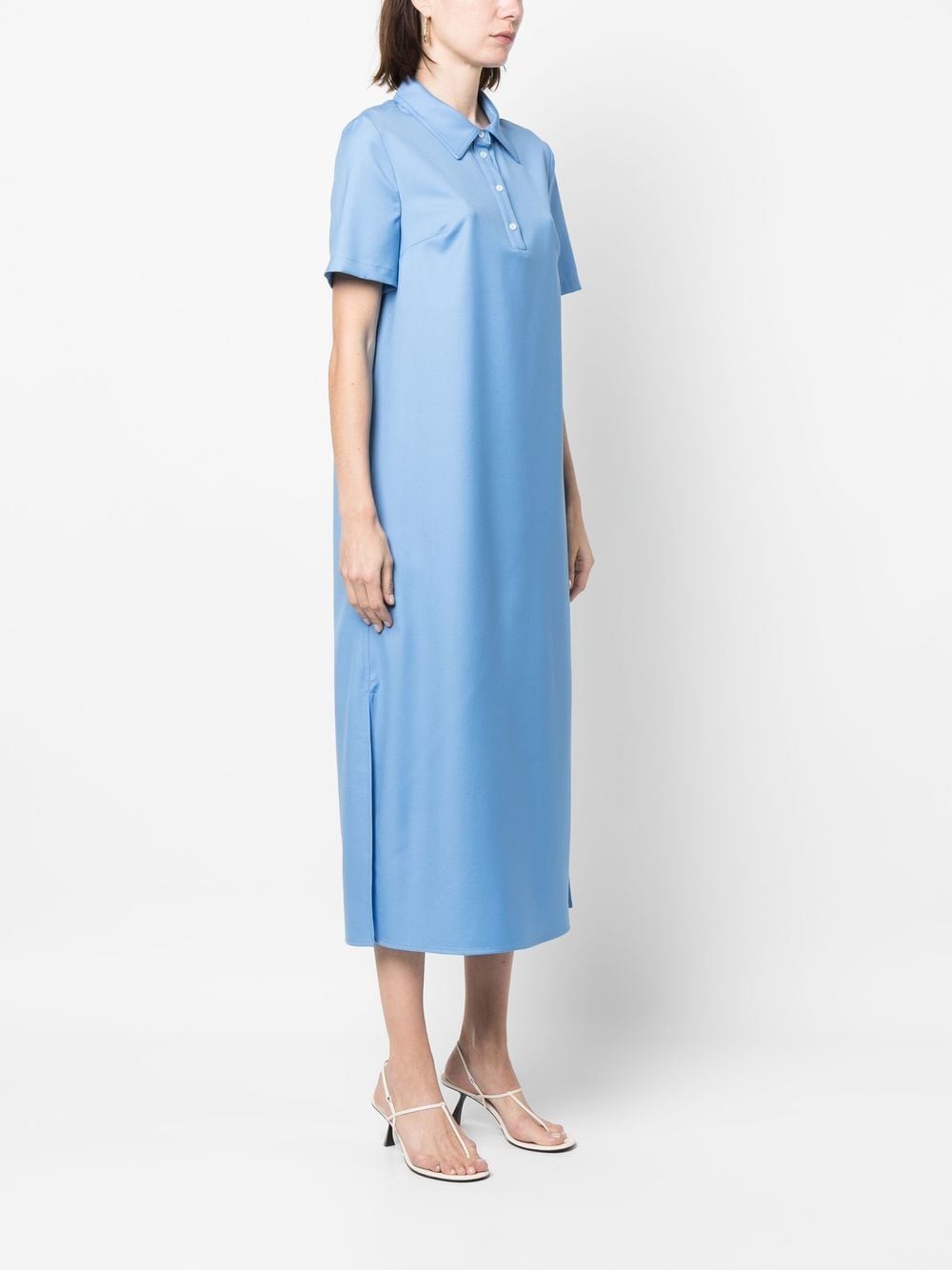 Shop Loulou Studio Mid-length Dress In Blue