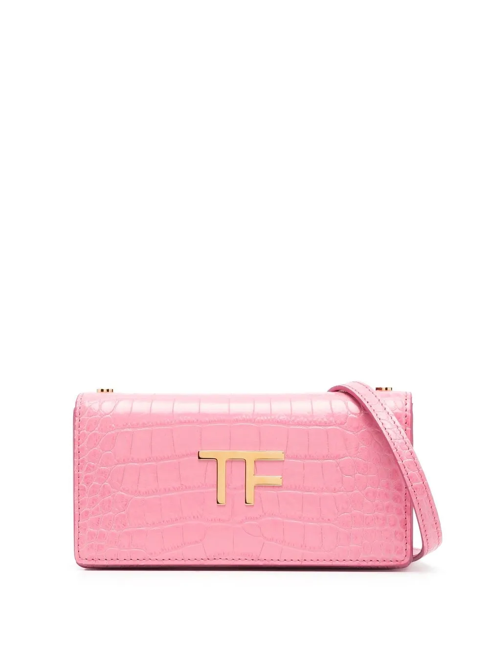 

TOM FORD logo-plaque shoulder bag - Pink