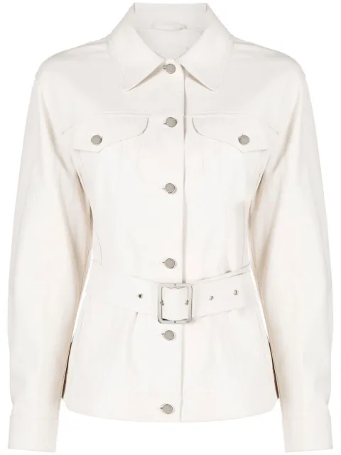 Desa 1972 belted leather jacket