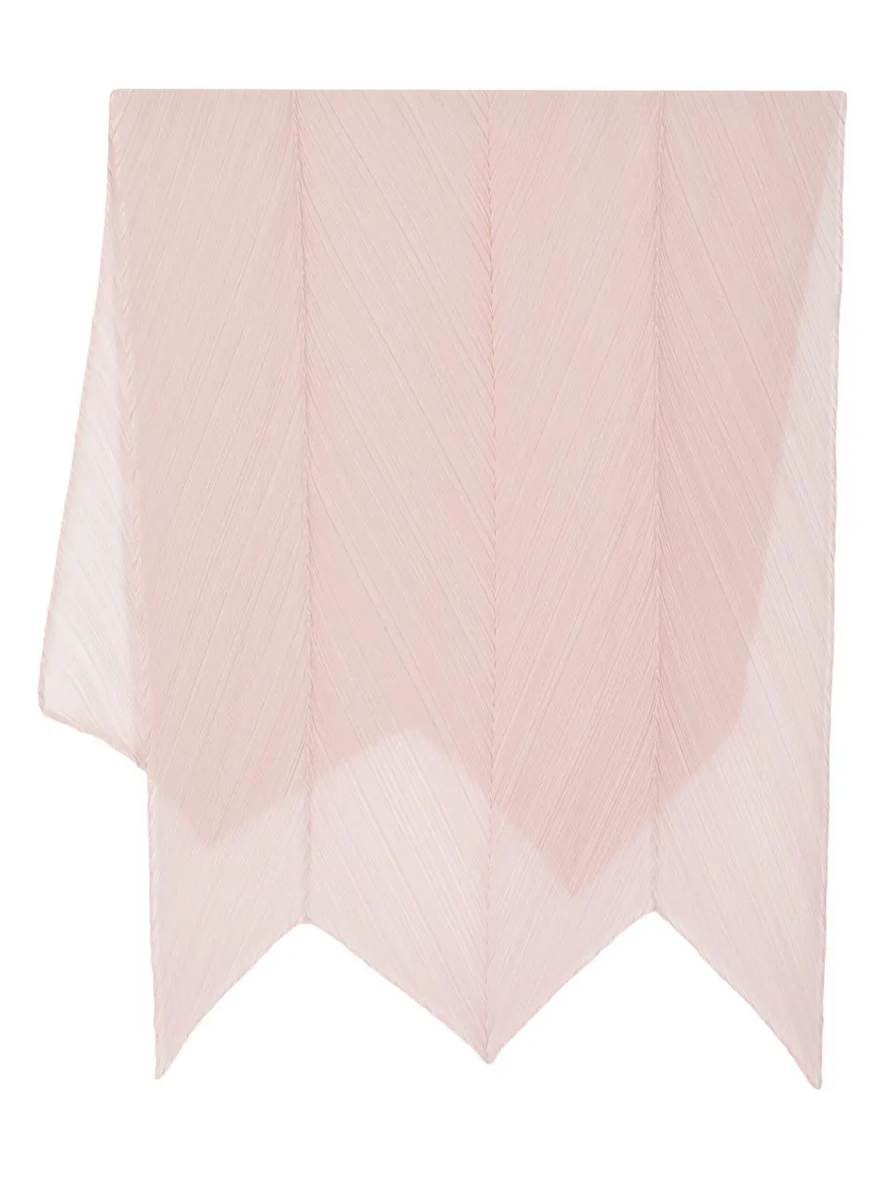 

Pleats Please Issey Miyake zig-zag edge detail scarf - Pink