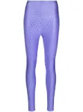THE ANDAMANE rhinestone embellished leggings - Blue