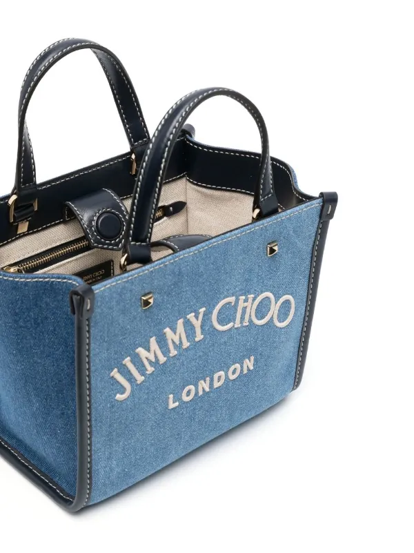 Jimmy Choo Small Avenue Denim Tote Bag - Farfetch