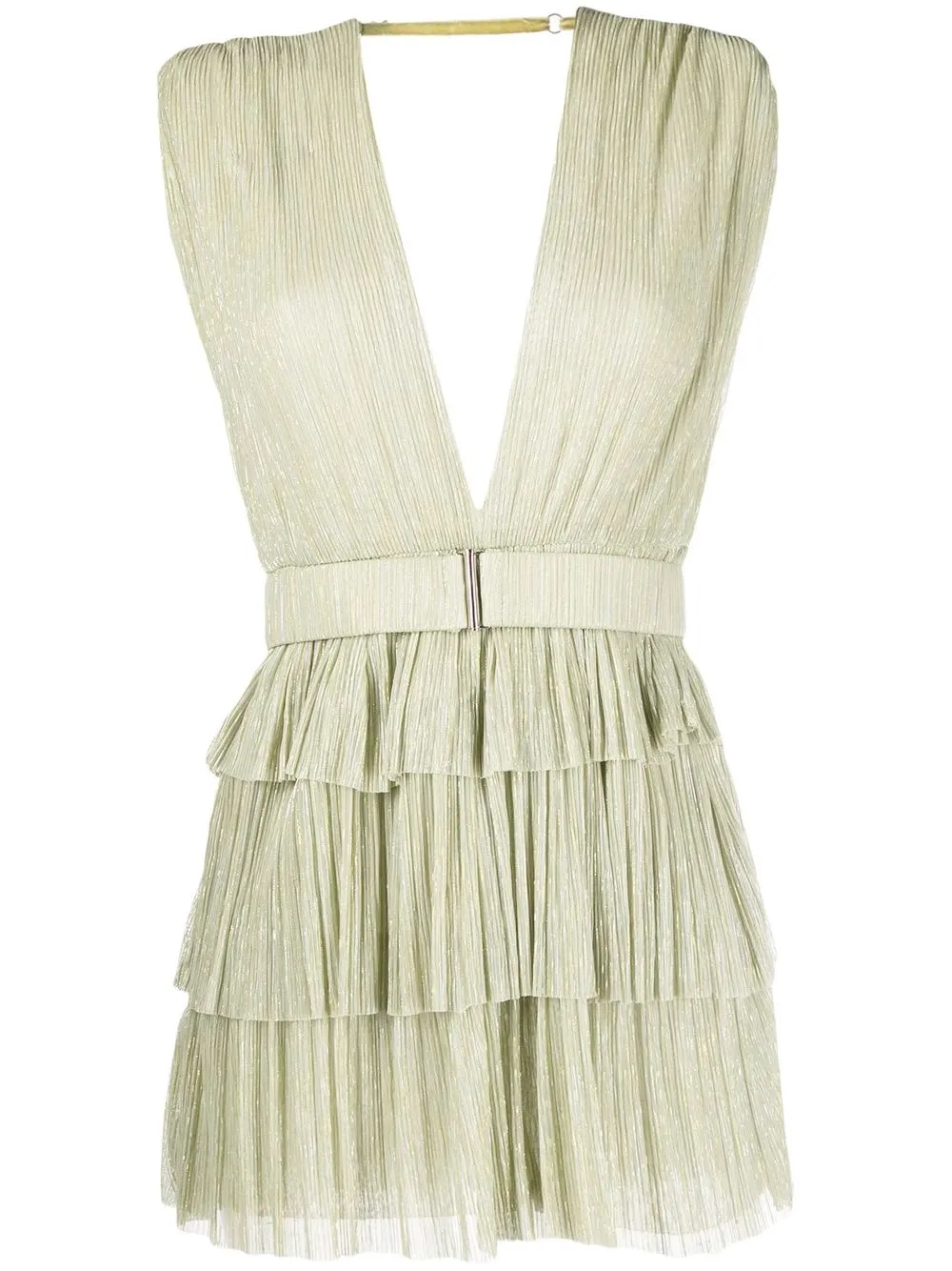 Sabina Musayev V-neck Pleated Mini Dress - Farfetch