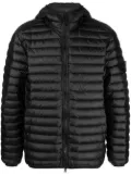 Stone Island logo-patch padded down jacket - Black