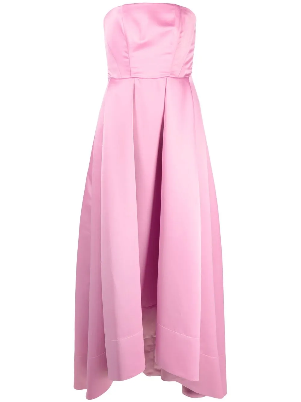 

PINKO strapless high-low gown