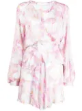 IRO textured-finish floral-print dress - Pink