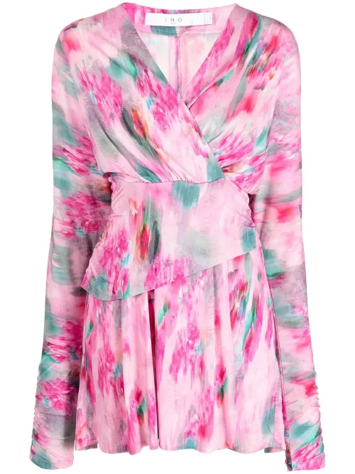 Robe courte à imprimé abstrait - IRO - Modalova