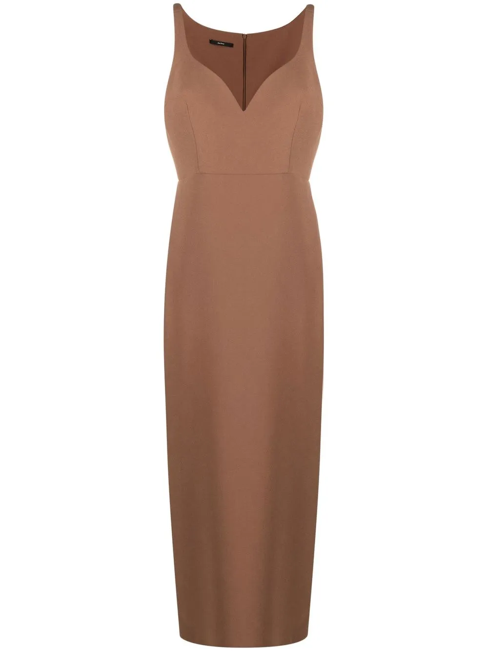 

Alex Perry Blakely sleeveless midi dress - Brown