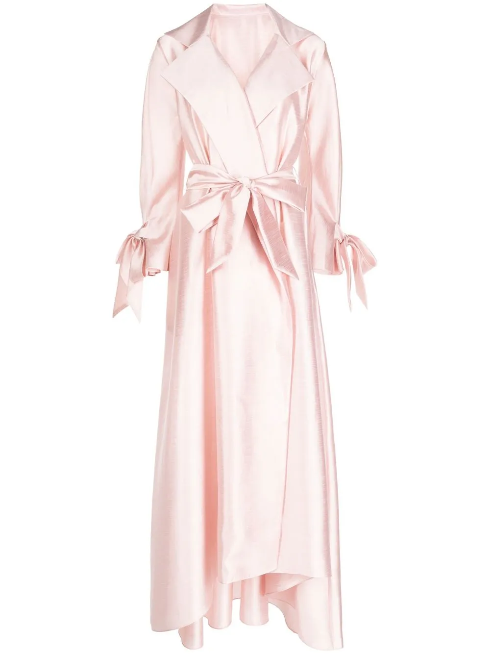 

SHATHA ESSA tie-front satin maxi dress - Pink