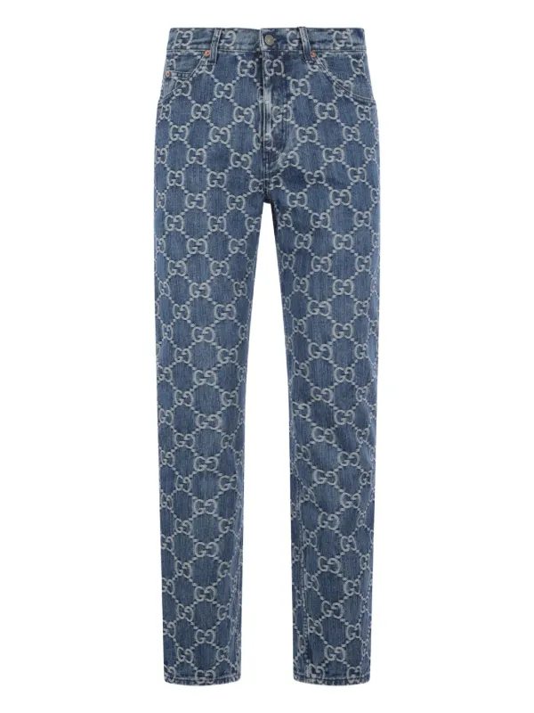 Gucci GG ストレートジーンズ | ブルー | FARFETCH JP