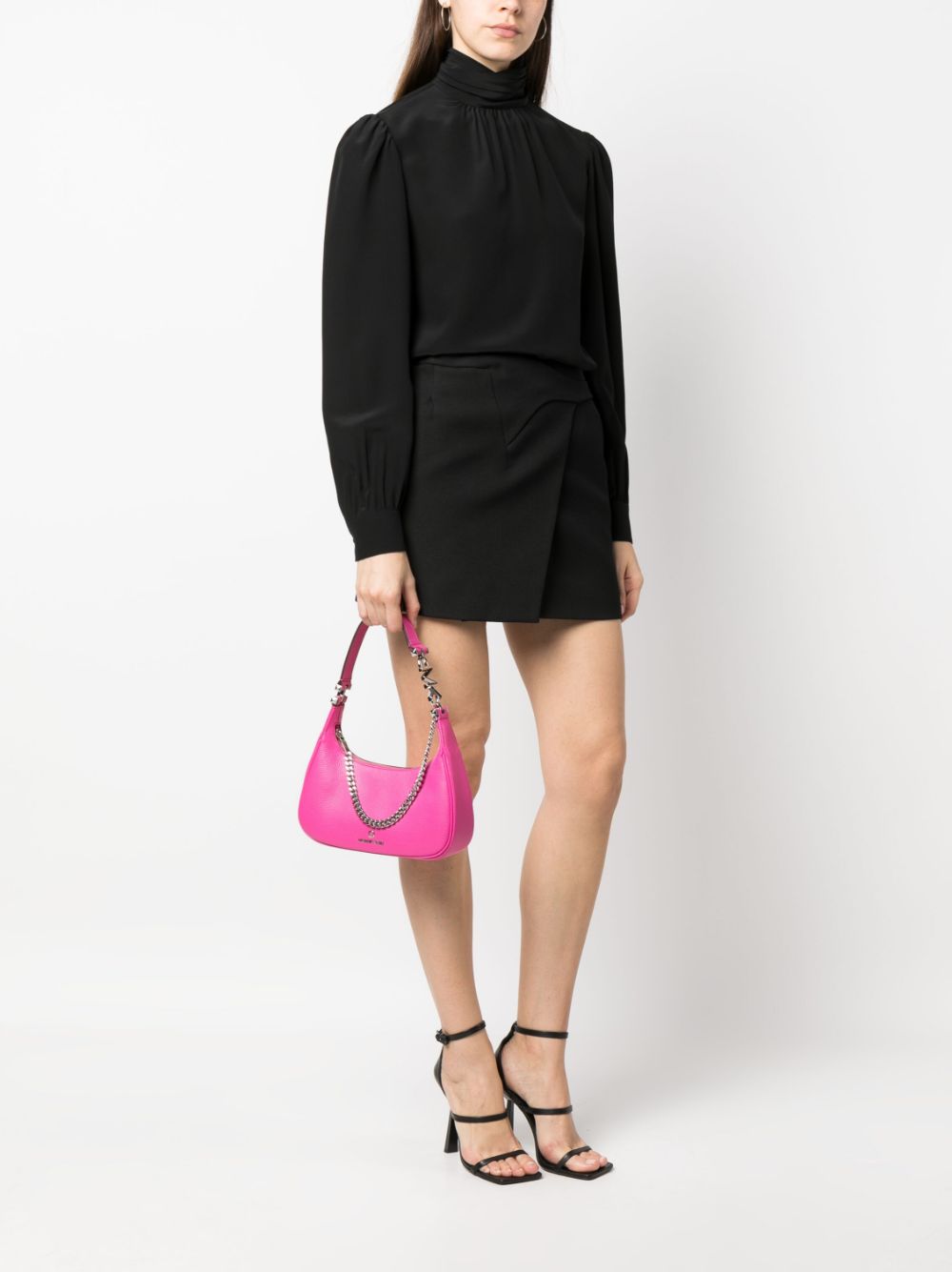 Shop Michael Kors Piper Shoulder Bag In Rosa