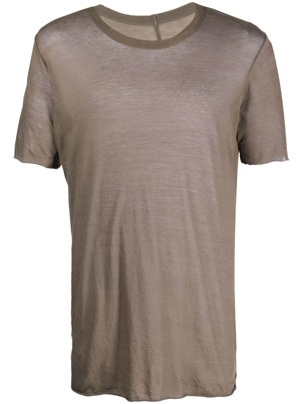 

Rick Owens semi-sheer jersey-cotton T-Shirt - Brown