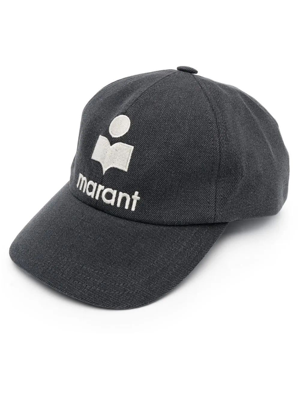 

Isabel Marant embroidered-logo cotton cap - Grey