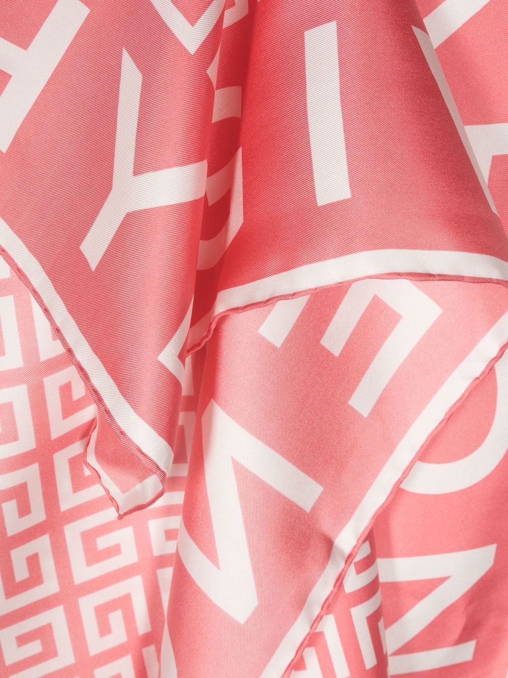 Shop Givenchy 4g Logo-print Silk Scarf In Pink