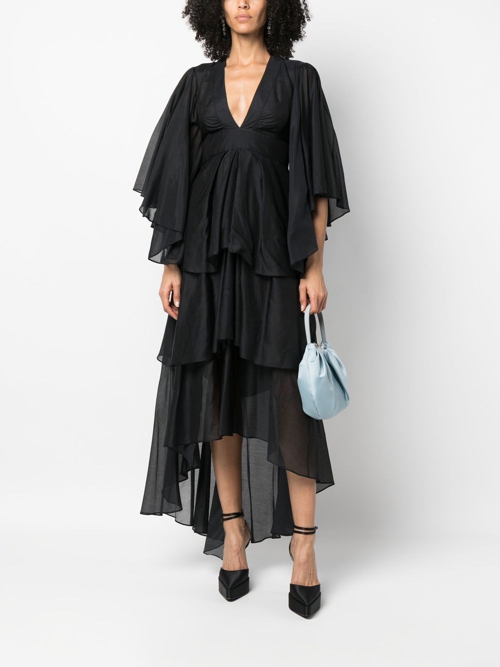 Rochas Semi-doorzichtige jurk - Zwart