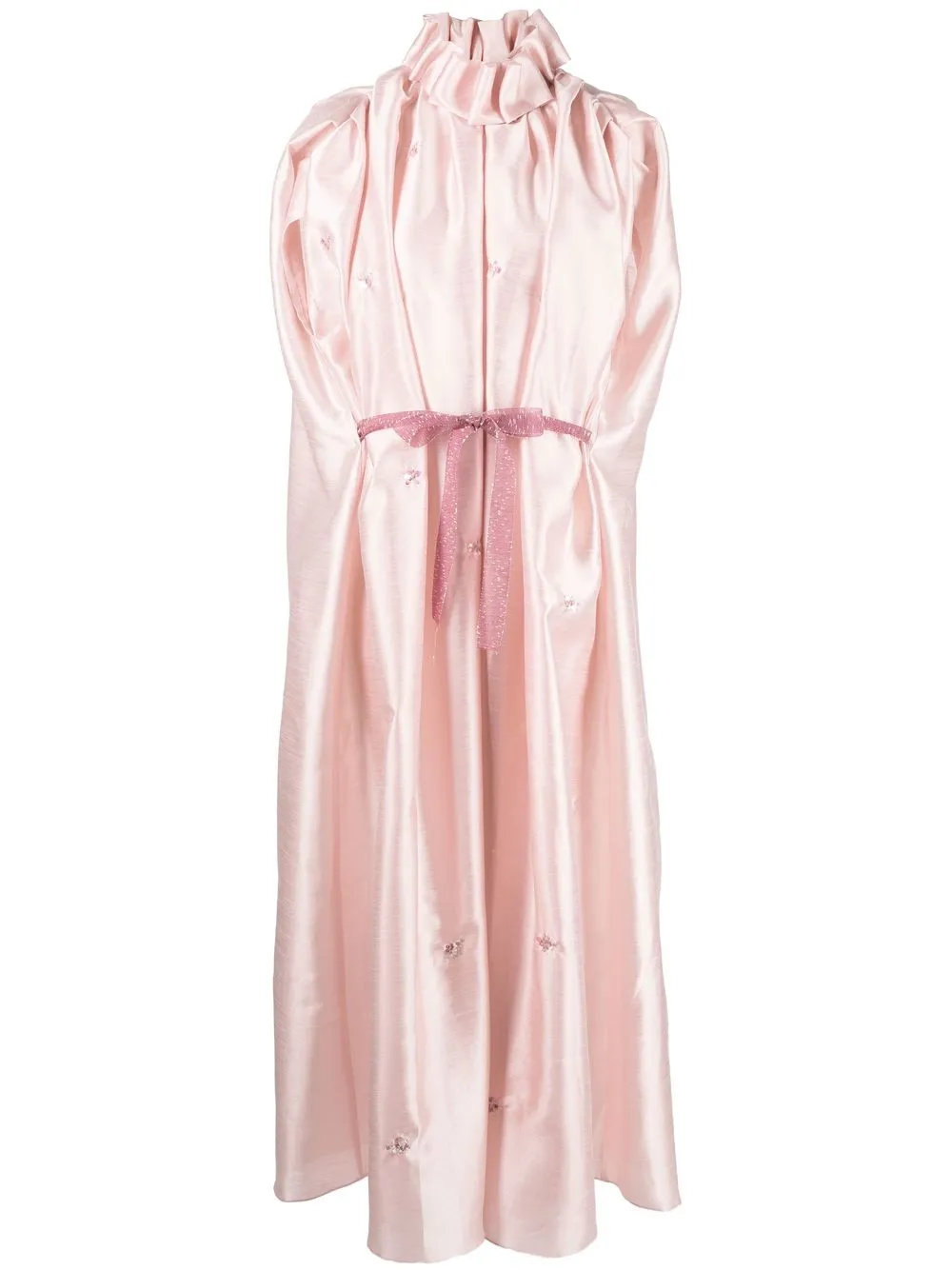 

SHATHA ESSA sleeveless satin maxi dress - Pink