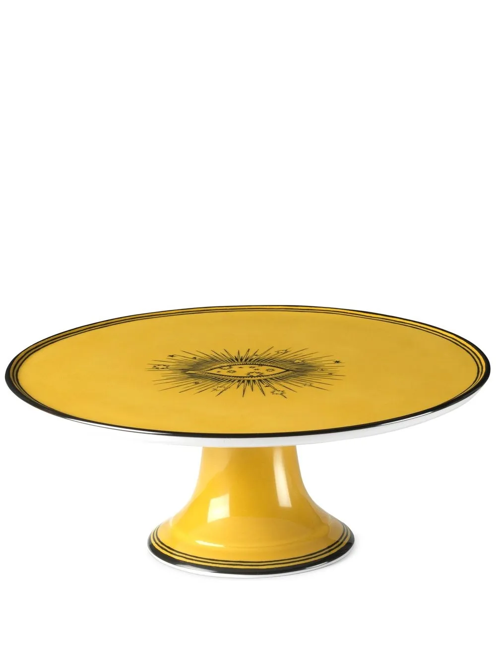 Gucci Star Eye Print Porcelain Cake Stand In Yellow ModeSens
