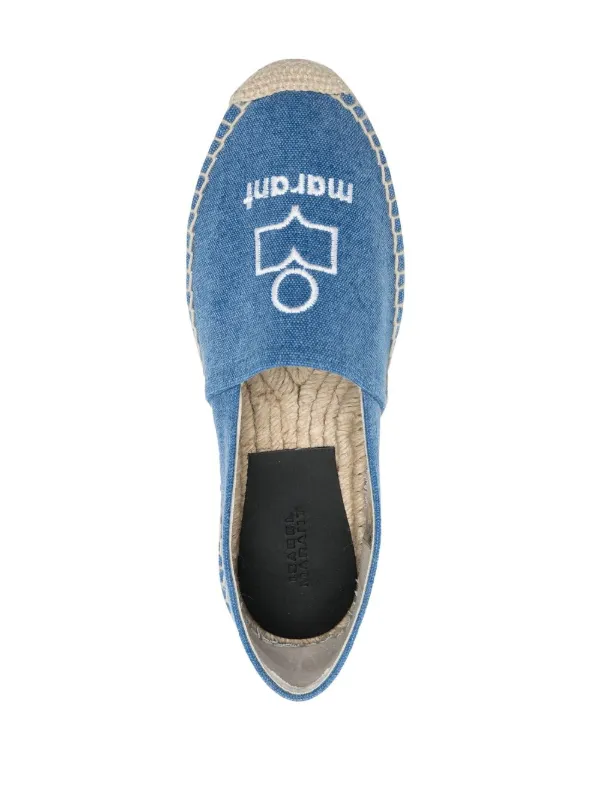 ISABEL MARANT Canae logo-embroidered Espadrilles | Blue