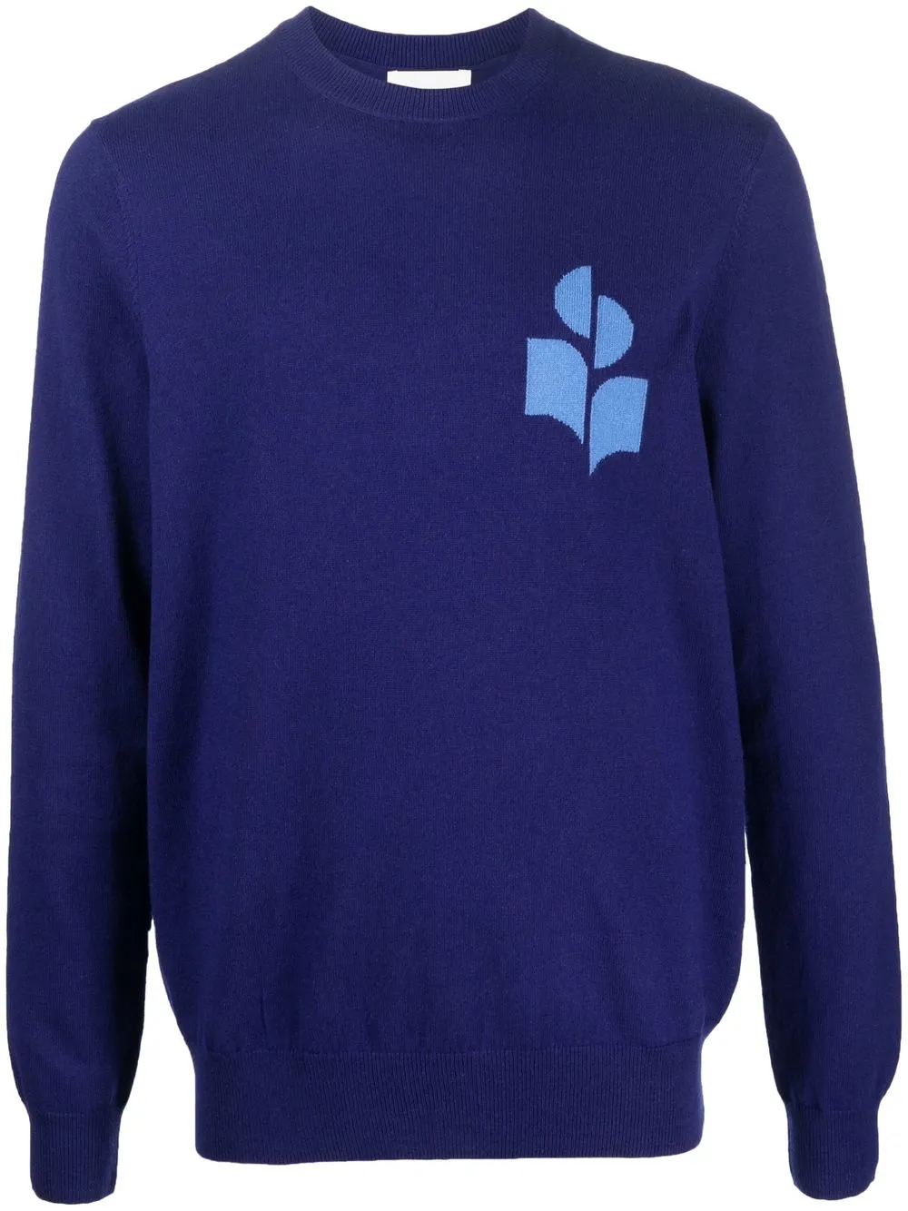 

Isabel Marant logo-intarsia knit jumper - Blue