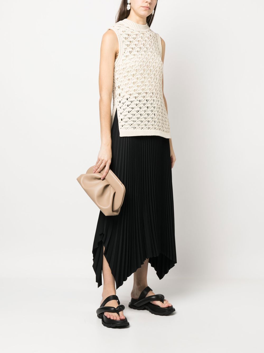 Theory Crochet Vest Top Farfetch