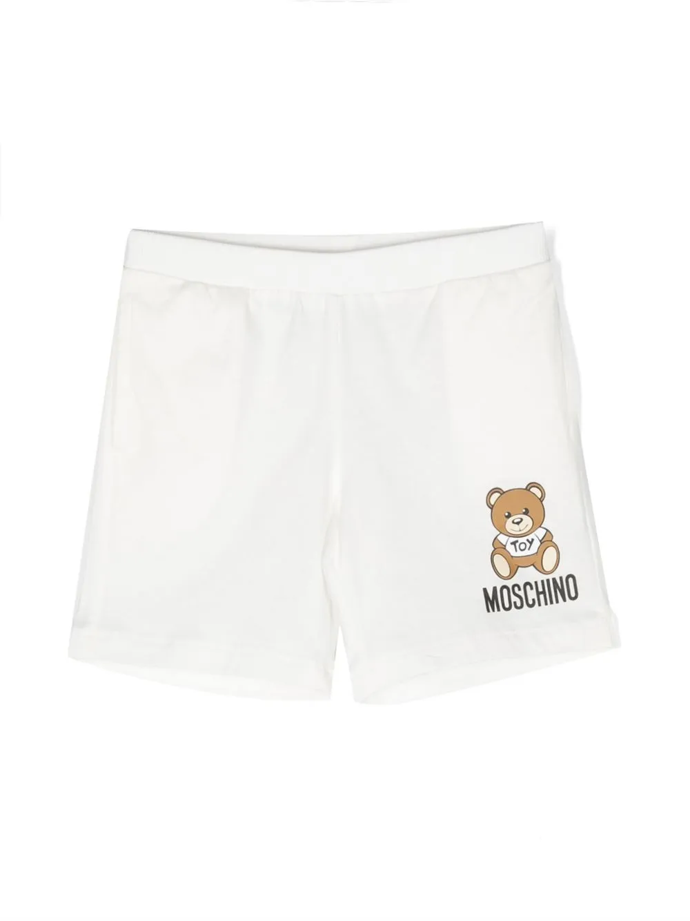 

Moschino Kids shorts de playa con estampado de osito - Blanco