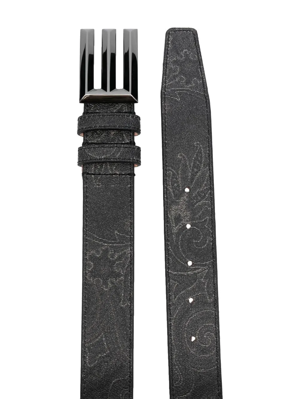 ETRO Riem met paisley-print - Zwart