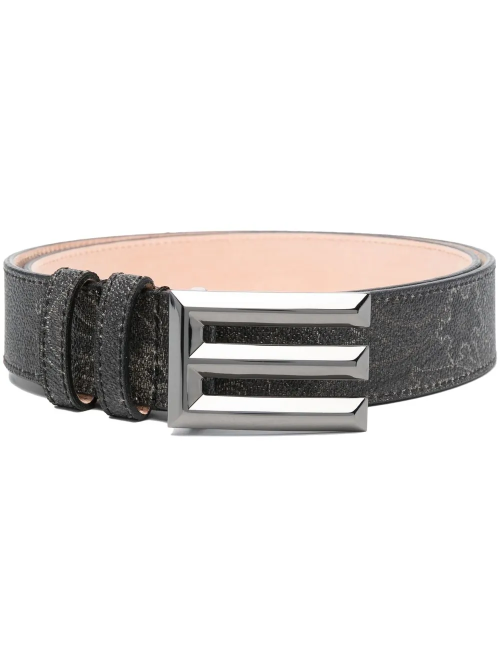 

ETRO paisley-print leather belt - Black