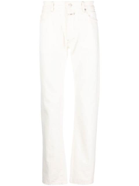 Closed mid-rise slim-cut jeans